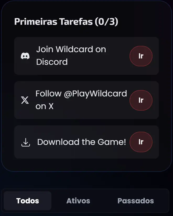 Missões de Wildcard na TempestLabs